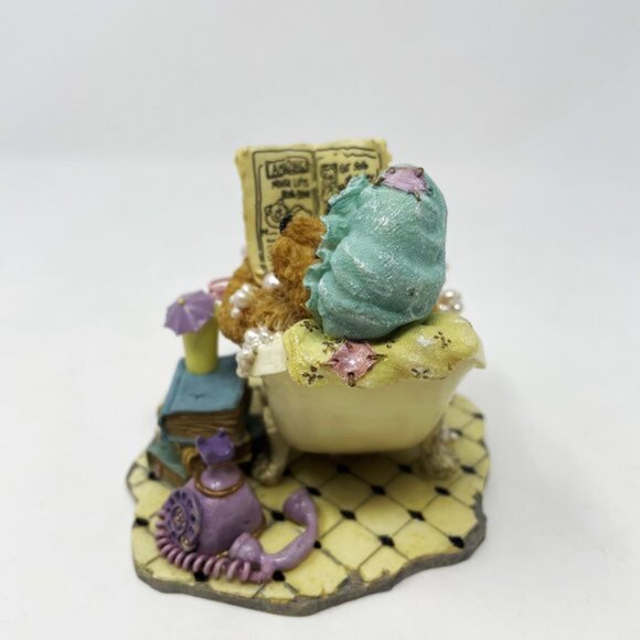 Boyds Bears & Friends The Bearstone Collection Bubbles Bearsall Figurine 2003 - Picture 2 of 8
